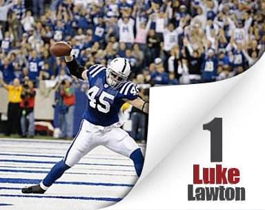 Touchdown catches by Peyton Manning's receivers